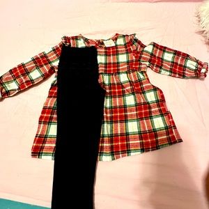 Bay girl 24 mos holiday outfit.